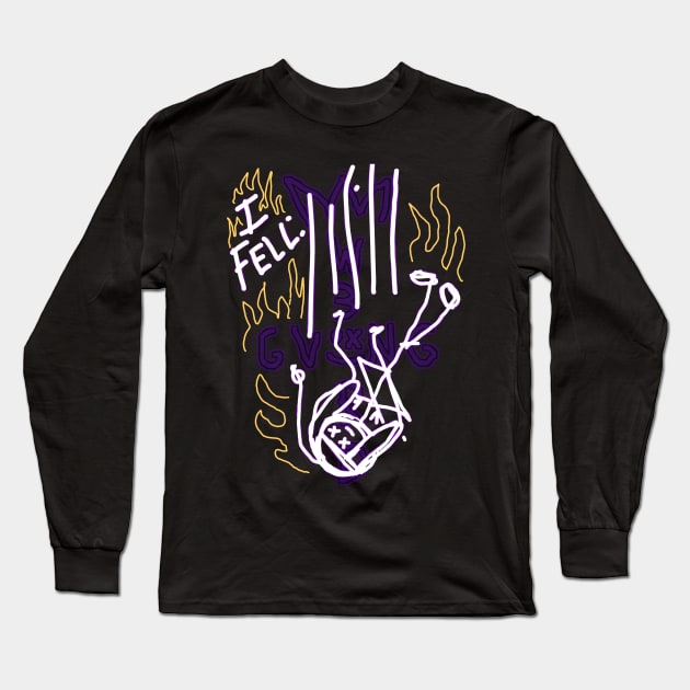 KVLI3N ''I FELL'' Long Sleeve T-Shirt by KVLI3N